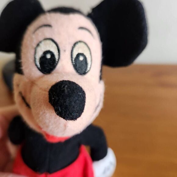 Vintage Mickey Mouse plush bean bag 9" Disney toy collectible - Picture 6 of 6
